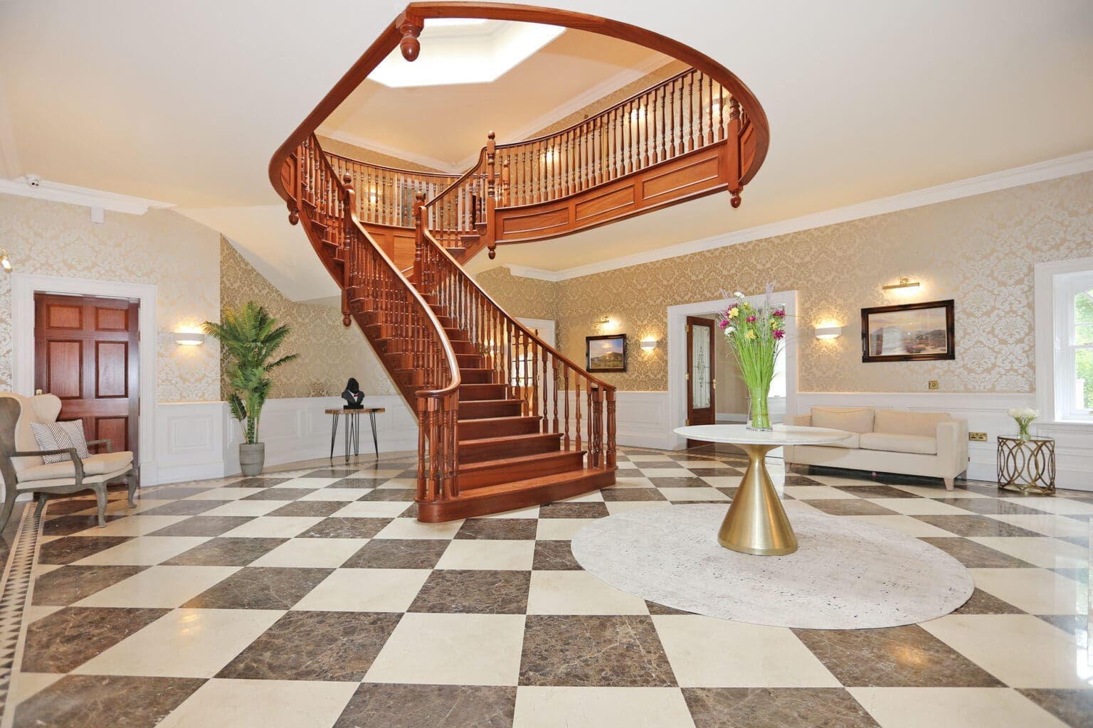 Luxury house interior at Sallymount House
