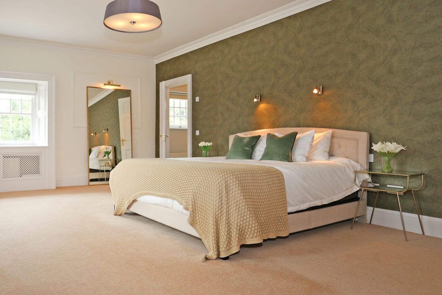 Luxury bedroom at Sallymount House